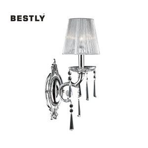 現代のクリスタルウォールランプ＆シェード付き影